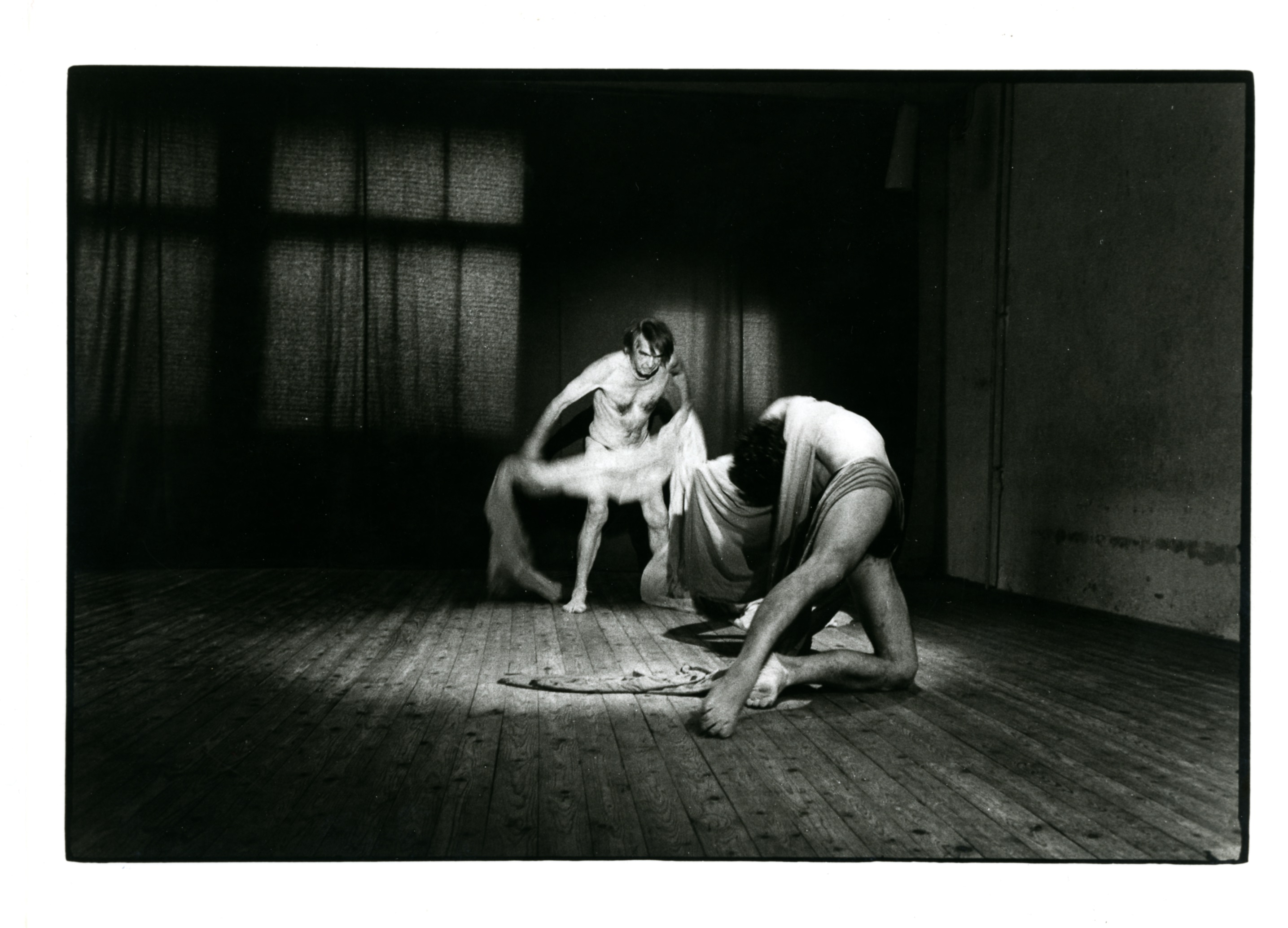 Με τον Jerome Andrews στο στούντιο La Baleine, Παρίσι, 1981. Φωτογραφία: Thierry Gründler. 
