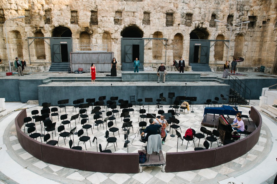 Rehearsal of the opera "Don Giovanni" at Odeon of Herodes Atticus / Πρόβα της όπερας "Don Giovanni" στο Ηρώδειο