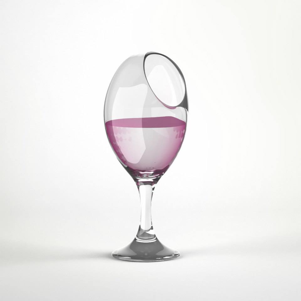 uncomfortable wine glass 