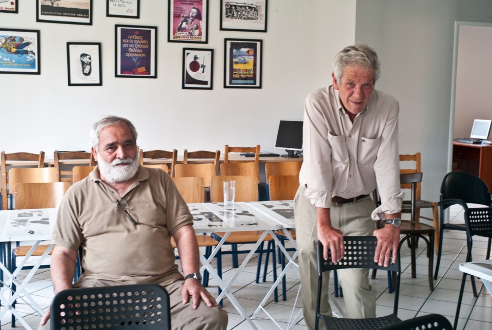 Ο Μάκης Μπαλαούρας δεξιά και ο Παύλος Κλαυδιανός αριστερά. 