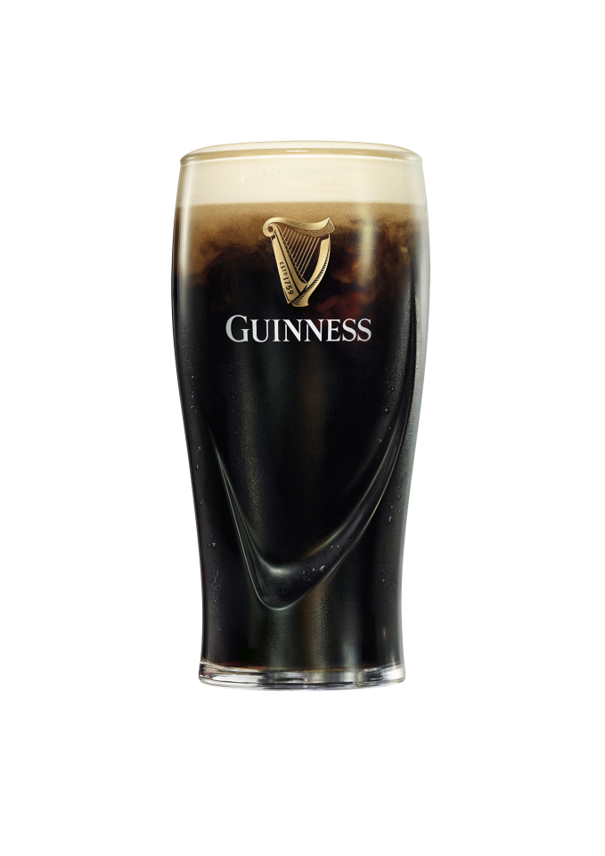 Guinness pint surging