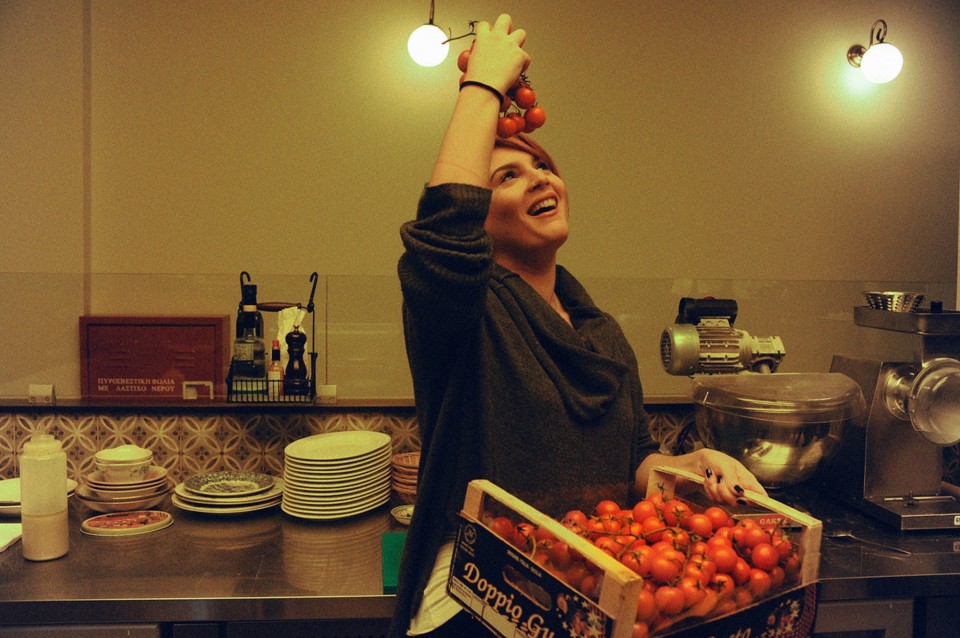 Η Κατερίνα και τα τοματίνια. 