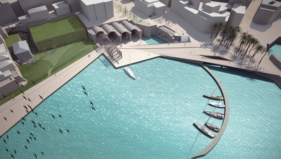 Ανάδειξη και αποκατάσταση των δυτικών Νεωρίων Ηρακλείου και του περιβάλλοντος χώρου τους, Α' βραβείο Πανελλήνιου Αρχιτεκτονικού Διαγωνισμού