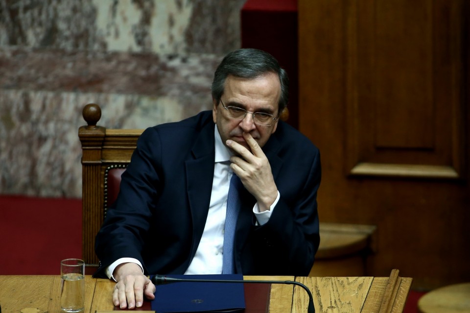 ÐÑÏÅÄÑÉÊÇ ÅÊËÏÃÇ ØÇÖÏÓ ÔÑÉÔÇ ÖÇÖÏÖÏÑÉÁ ÐÏËÉÔÉÊÇ ÐÏËÉÔÉÊÏÓ  ÊÏÉÍÏÂÏÕËÉÏ ÂÏÕËÇ ÂÏÕËÅÕÔÇÓ ÊÑÉÓÇ ÏËÏÌÅËÅÉÁ  Antonis Samaras Áíôþíçò ÓáìáñÜò