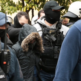 Στη VIP πτέρυγα Κορυδαλλού η Ρούλα Πισπιρίγκου μαζί με Λιγνάδη, Φιλιππίδη, Αναγνωστόπουλο