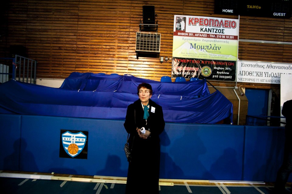 Προεκλογική συγκέντρωση των ΑΝΕΛ στο ΚΥΒΕ Περιστερίου, Πέμπτη 22 Ιανουαρίου 2015. φωτο: Μιχάλης Παππάς