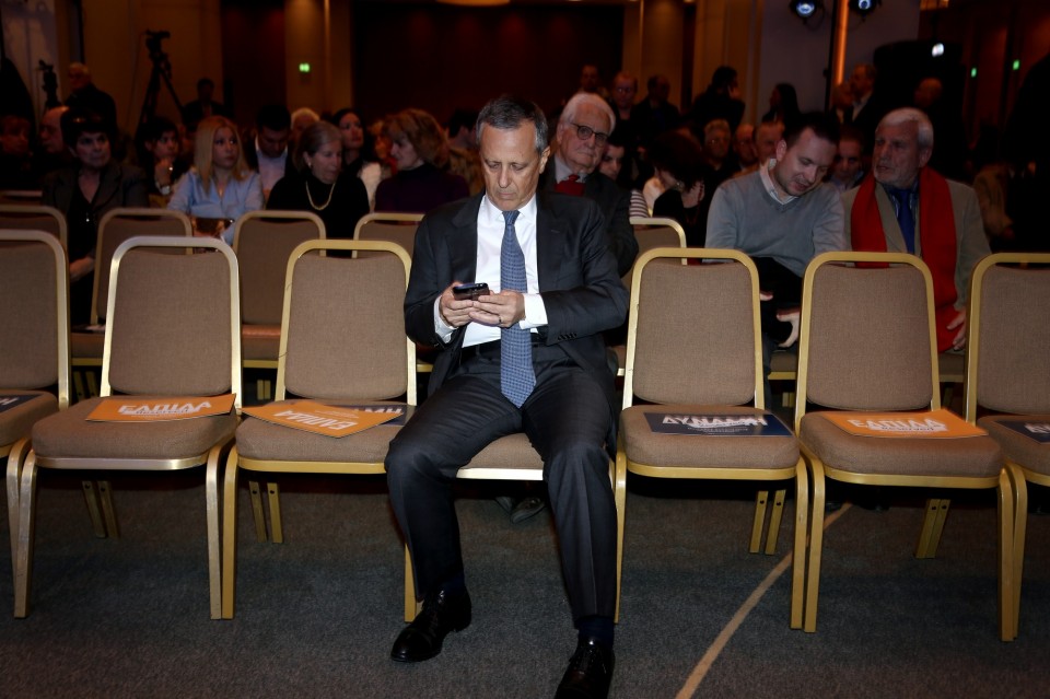 Τάκης Μπαλτάκος στο ακροατήριο.