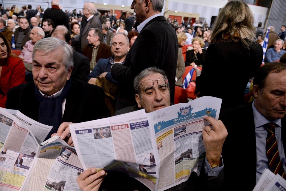 Ομιλία του Αντώνη Σαμαρά στη θεσσαλονίκη. Γιάννης Παπανίκος / Fosphotos