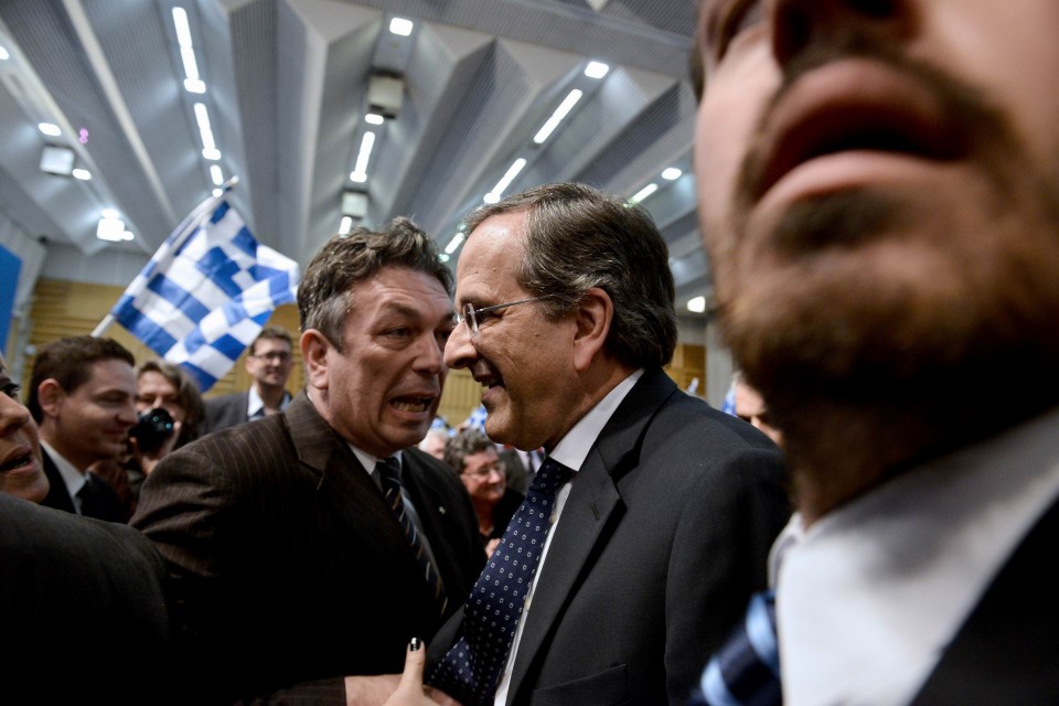 Ομιλία του Αντώνη Σαμαρά στη θεσσαλονίκη. Γιάννης Παπανίκος / Fosphotos