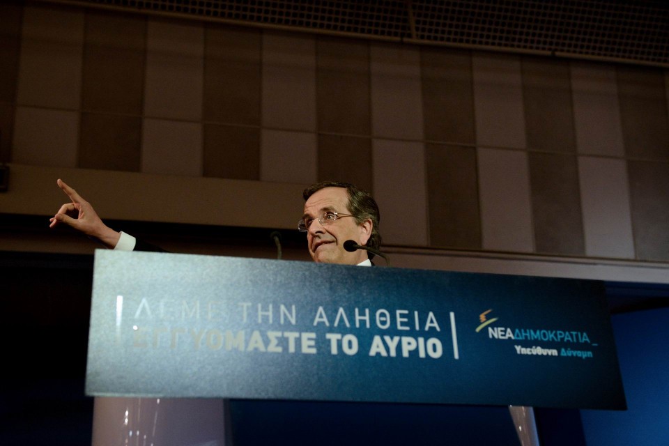 Ομιλία του Αντώνη Σαμαρά στη θεσσαλονίκη. Γιάννης Παπανίκος / Fosphotos