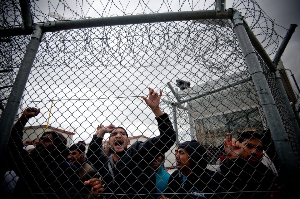 αμυγδαλέζα; ελλάδα; ευρωπη; κέντρο κράτησης; κοινωνία; μετανάστες; μεταναστευτικό; φυλακή