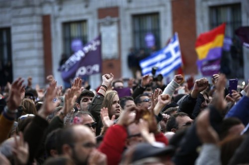 Επίδειξη δύναμης από το Podemos με λαοθάλασσα στη Μαδρίτη