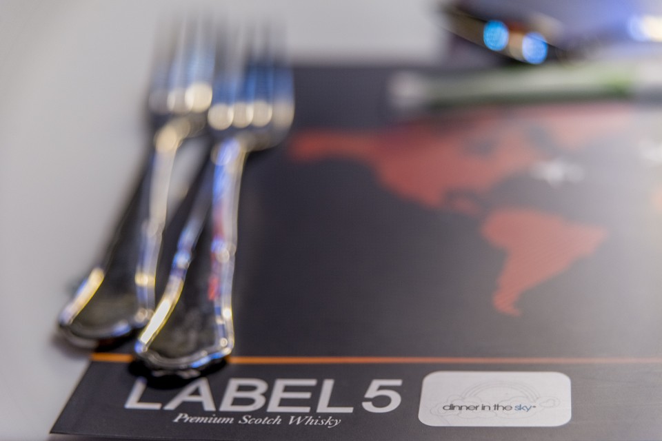 THE LABEL 5 DINNER IN THE SKY SERVING