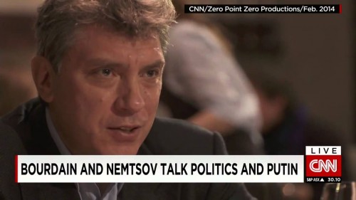 Ο Άντονι Μπουρντέν μιλάει για τη δολοφονία Νέμτσοφ