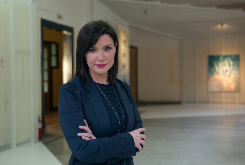 Η κ. Αφροδίτη Παναγιωτάκου, εκτελεστική υποδιευθύντρια της Στέγης Γραμμάτων και Τεχνών 