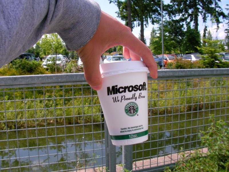 Καθετί στο campus της Microsoft είναι προφανώς κομμένο και ραμμένο στα μέτρα της εταιρείας. Ω ναι, ακόμα και τα Starbucks!