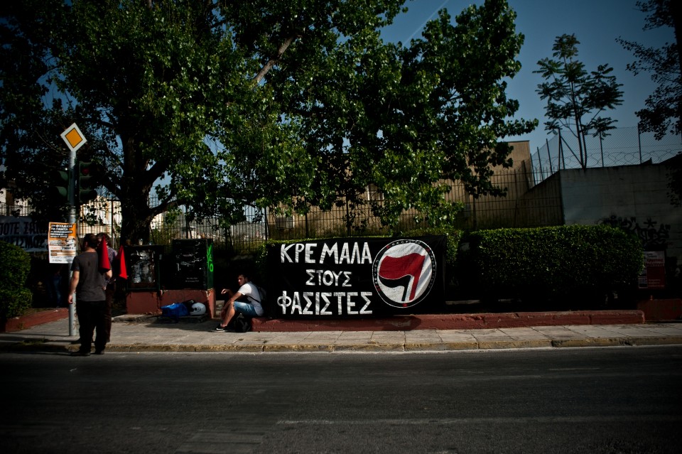 δίκη; χρυσή αυγή; δικαστικό; διαμαρτυρία; φυλακή; κάτοικος; Κορυδαλός; συγκέντρωση; διαδηλωτής; Golden Dawn; Court; Protest; prison; koridalos