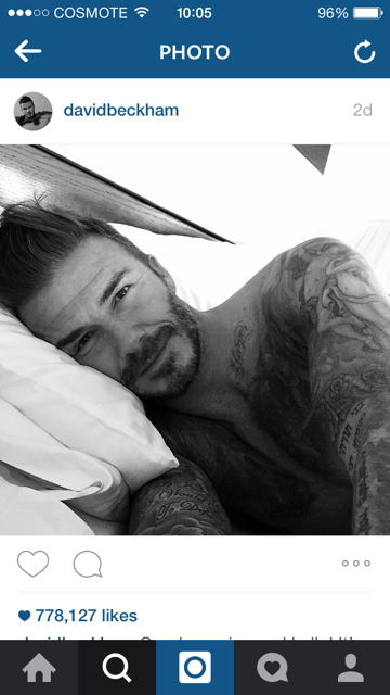 Ο David Beckham «βούλιαξε» το instagram