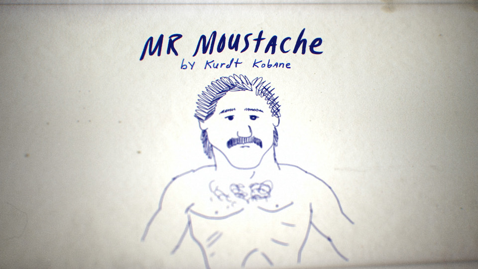 Ένα από τα σχέδια του Kurt που μέσω του ντοκιμαντέρ είδαν για πρώτη φορά το φως της δημοσιότητας.