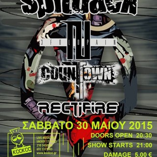 SPITBACK –  3Fold Pain – COUNTOWN – Rectifire LIVE @ Kookoo Live Music Bar