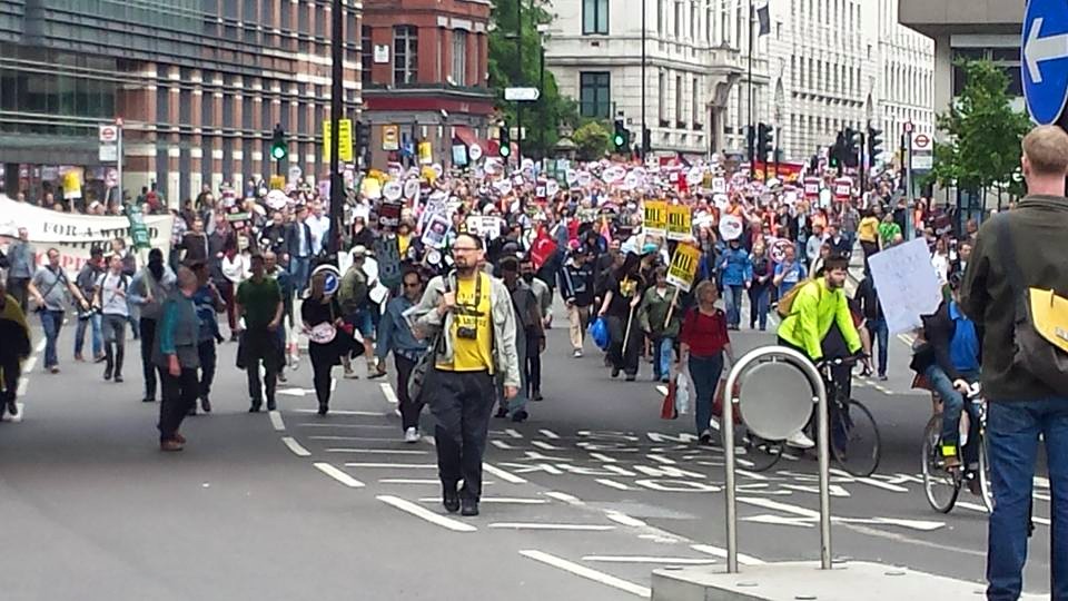 Πορεία κατά της λιτότητας στο Λονδίνο (Image courtesy of Nina Power)