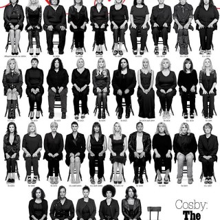 35 γυναίκες κακοποιημένες σεξουαλικά από τον Bill Cosby, σε ένα εξώφυλλο.