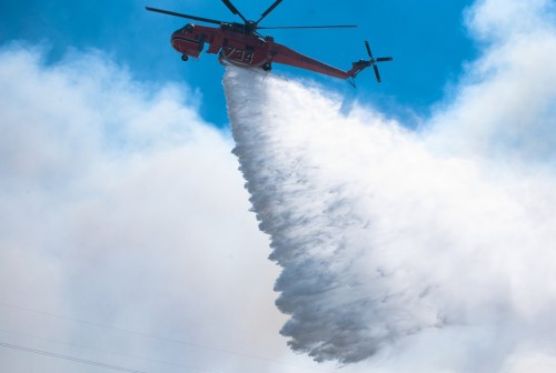 Ελικόπτερο γλύτωσε στο παρά ένα τη σύγκρουση στη Λακωνία