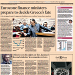 FT: «Οι Υπουργοί οικονομικών της Ευρωζώνης ετοιμάζονται να αποφασίσουν την μοίρα της Ελλάδας»