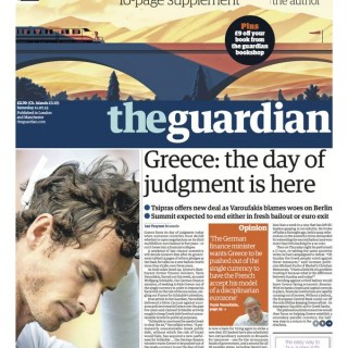 Το εξώφυλλο της Guardian για την Ελλάδα