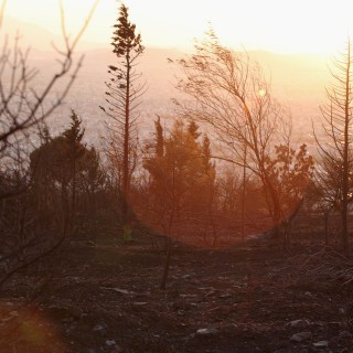 Ηλιοβασίλεμα στον Υμηττό
