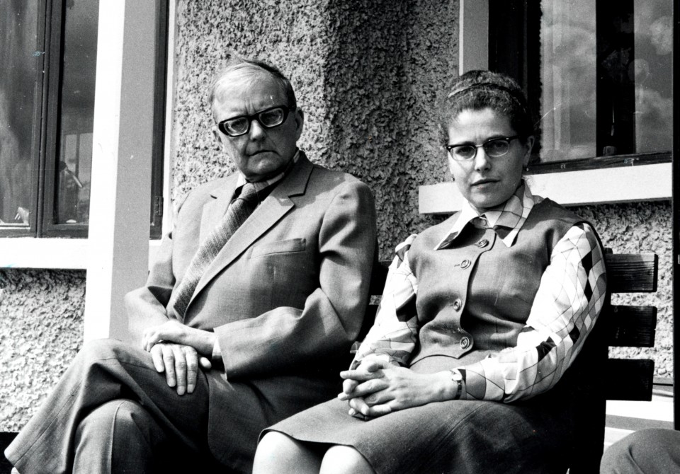 O Σοστακόβιτς με την τρίτη σύζυγό του, Ιρίνα Σουπίνσκαγια, το 1972.