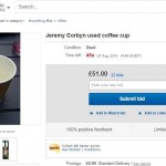 Το χρησιμοποιημένο χάρτινο κυπελάκι καφέ του Jeremy Corbyn πωλήθηκε στο e – bay