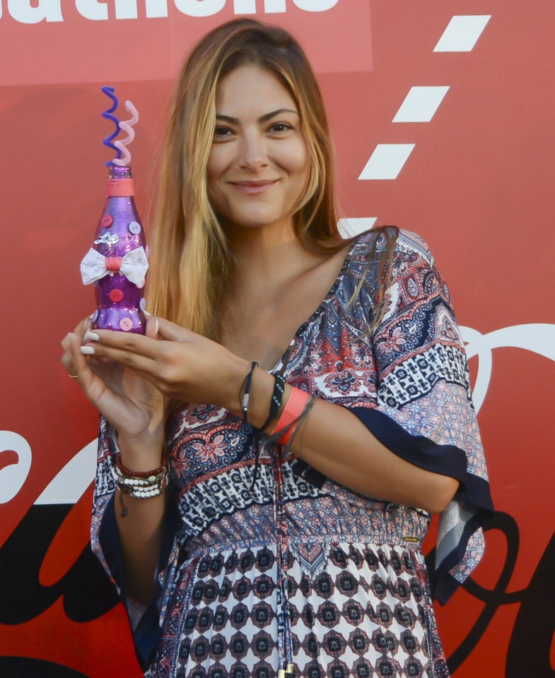 Η Δέσποινα Καμπούρη στο Coca-Cola Pop-Up Store.