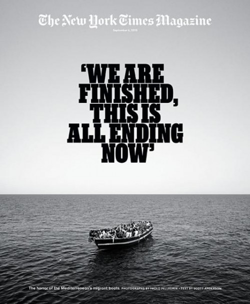 Το εξώφυλλο του New York Times Magazine για τους πρόσφυγες