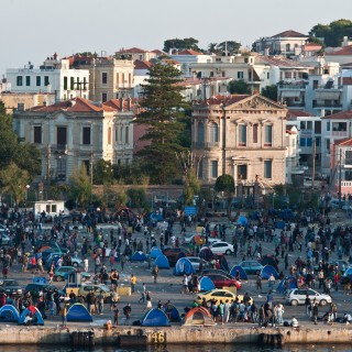 Ανταπόκριση από το λιμάνι της Μυτιλήνης