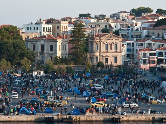 Ανταπόκριση από το λιμάνι της Μυτιλήνης