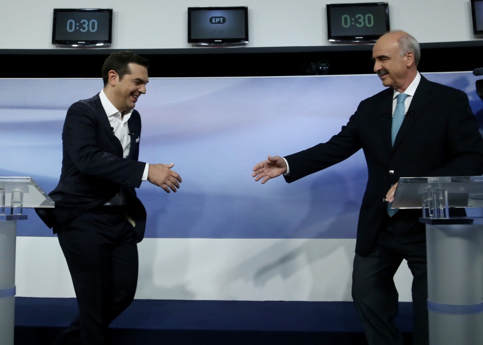 Debate Alexis Tsipras - Evangelos Meimarakis / Ôçëåìá÷ßá ÁëÝîç Ô