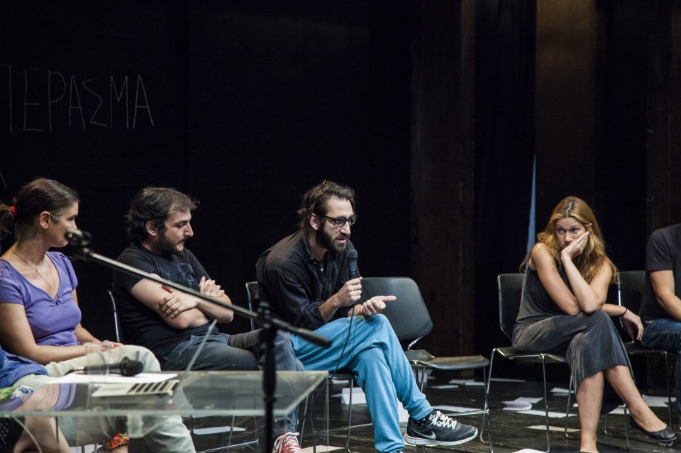  Από τ' αριστέρα: Iωάννα Πορτόλου, Κώστας Χατζής. Χάρης Φραγκούλης και Νατάσα Τριανταφύλλη 