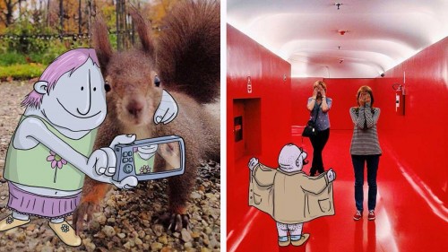 Ένας illustrator «κλέβει» φωτογραφίες από το instagram και τις πάει σε άλλο επίπεδο