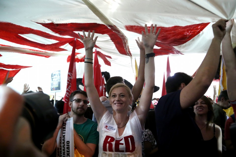 Popular Unity Election rally / ÓõãêÝíôñùóç ôçò ËáúêÞò Åíüôçôáò ó
