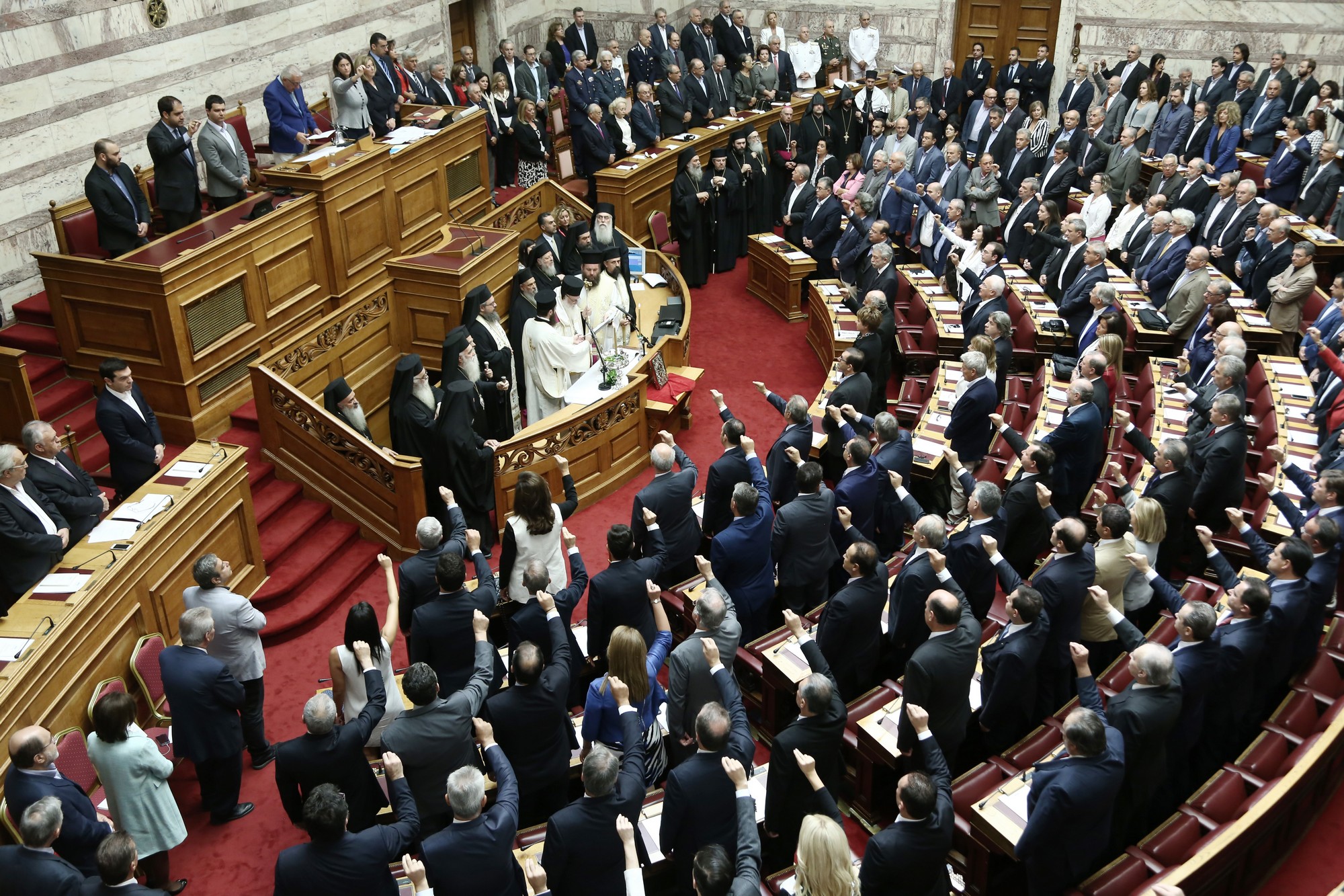 Greek Parliament- Oath ceremony / Ïñêùìïóßá íÝáò ÂïõëÞò
