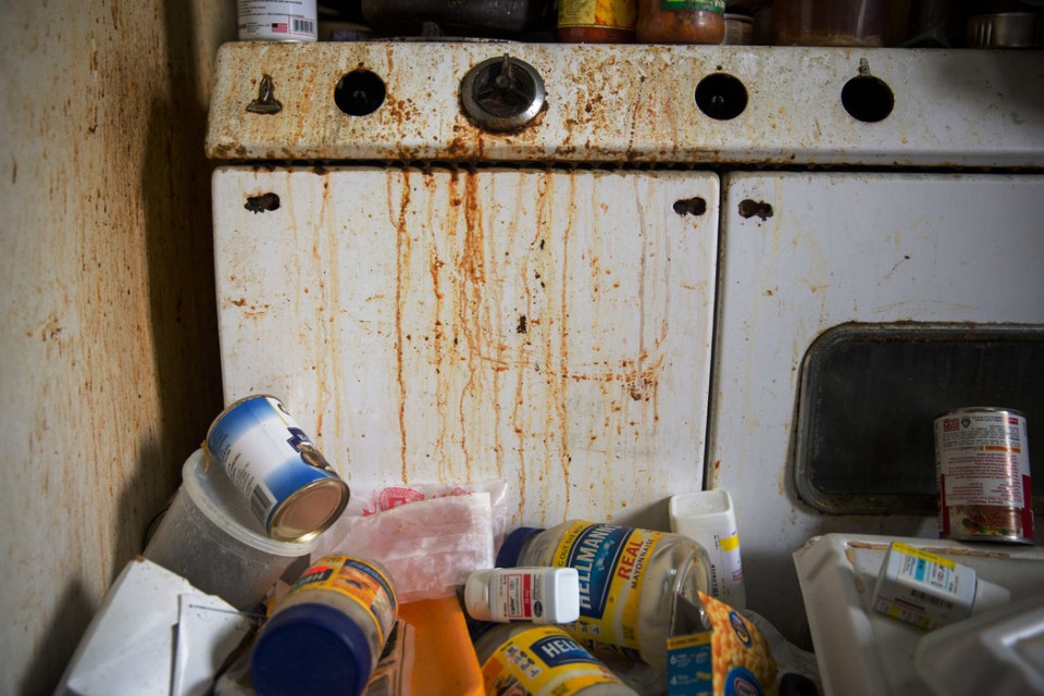 Η κουζίνα στο σπίτι του Μπελ. 