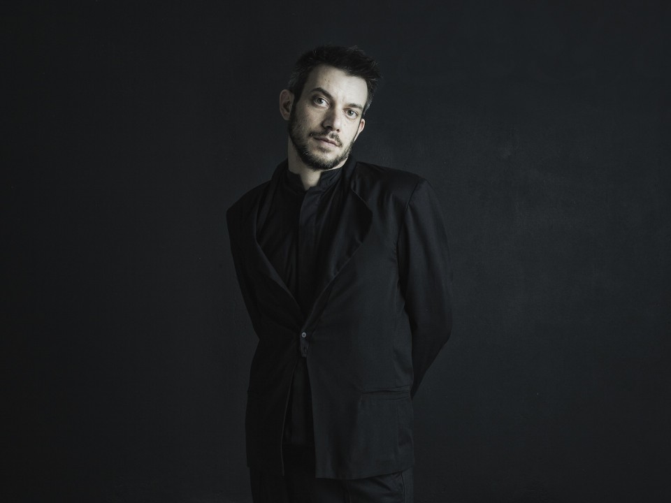 The director Themelis Glynatsis nad the actress Theodora Tzimou,September 2015