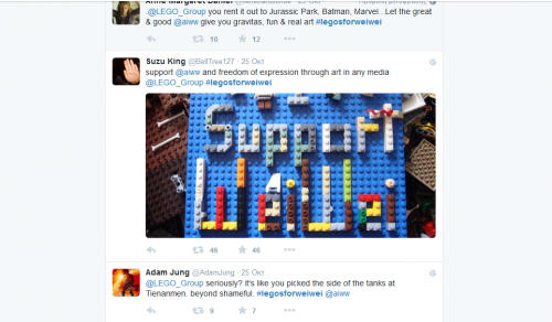 Η Lego απαγόρευσε σε Κινέζο καλλιτέχνη να χρησιμοποιήσει «τουβλάκια» της για να κατασκευάσει έργο για την ελευθερία του λόγου