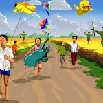 Σοκαριστικές φωτογραφίες παιδιών του πολέμου μετατρέπονται σε χαρούμενες εικονογραφήσεις