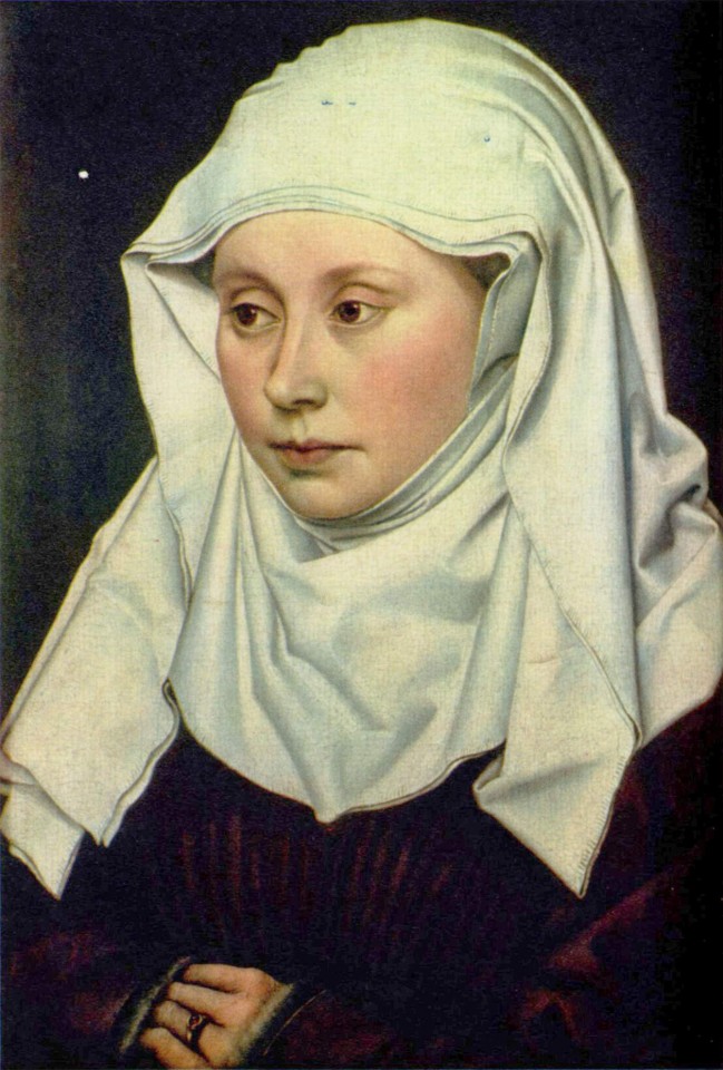 Γυναικείο πορτραίτο της Μεσαιωνικής εποχής από τον Ρόμπερτ Κάμπιν.