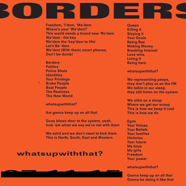 Οι στίχοι του "Borders"