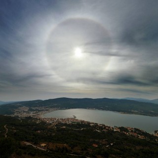 Σπάνια ηλιακή άλως εμφανίστηκε στη Σάμο