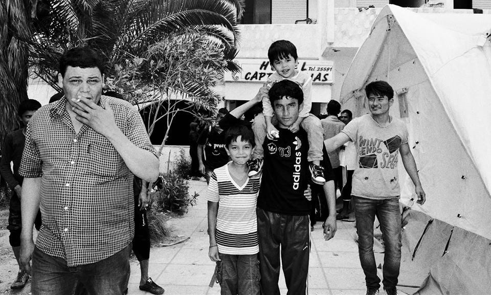 Προσφυγικό κατάλυμα στην Κω, Μάιος 2015.