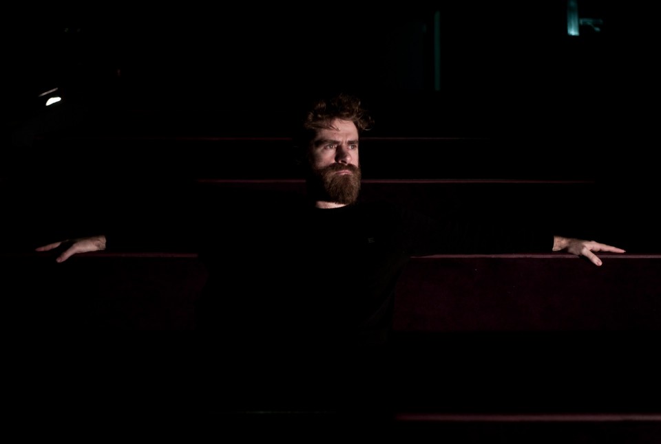 Dimitris Lalos, actor and theater director, Athens,  Greece, December 2015 / ÄçìÞôñçò ËÜëïò, çèïðïéüò êáé óêçíïèÝôçò óôï èÝáôñï Áêáäçìßá ÐëÜôùíïò, ÁèÞíá, ÄåêÝìâñéïò 2015